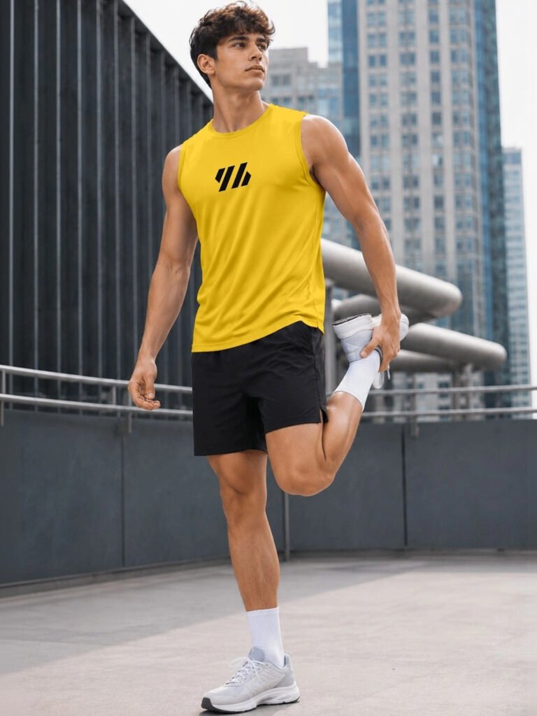 Gold Men Printed T-shirt view 4