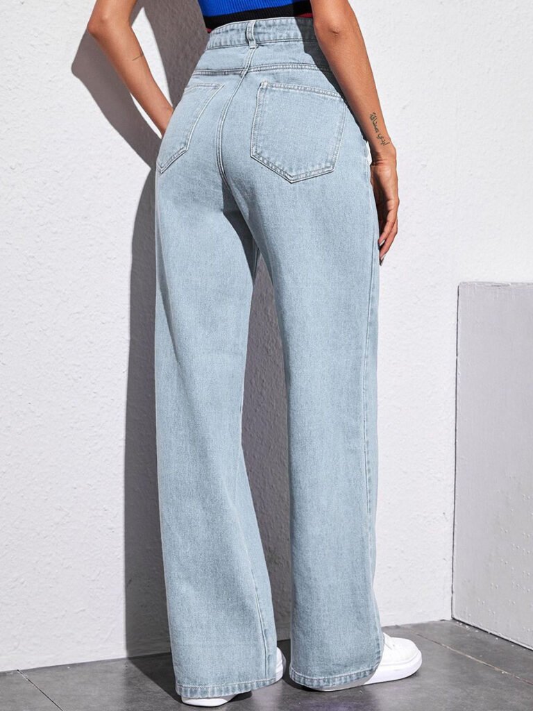 Blue Women Jean Straight Fit High-Rise Stretchable Jeans view 4