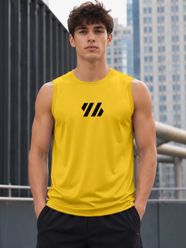 Gold Men Printed T-shirt