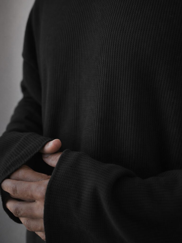 Black Men Drop-Shoulder Sleeves T-shirt view 2