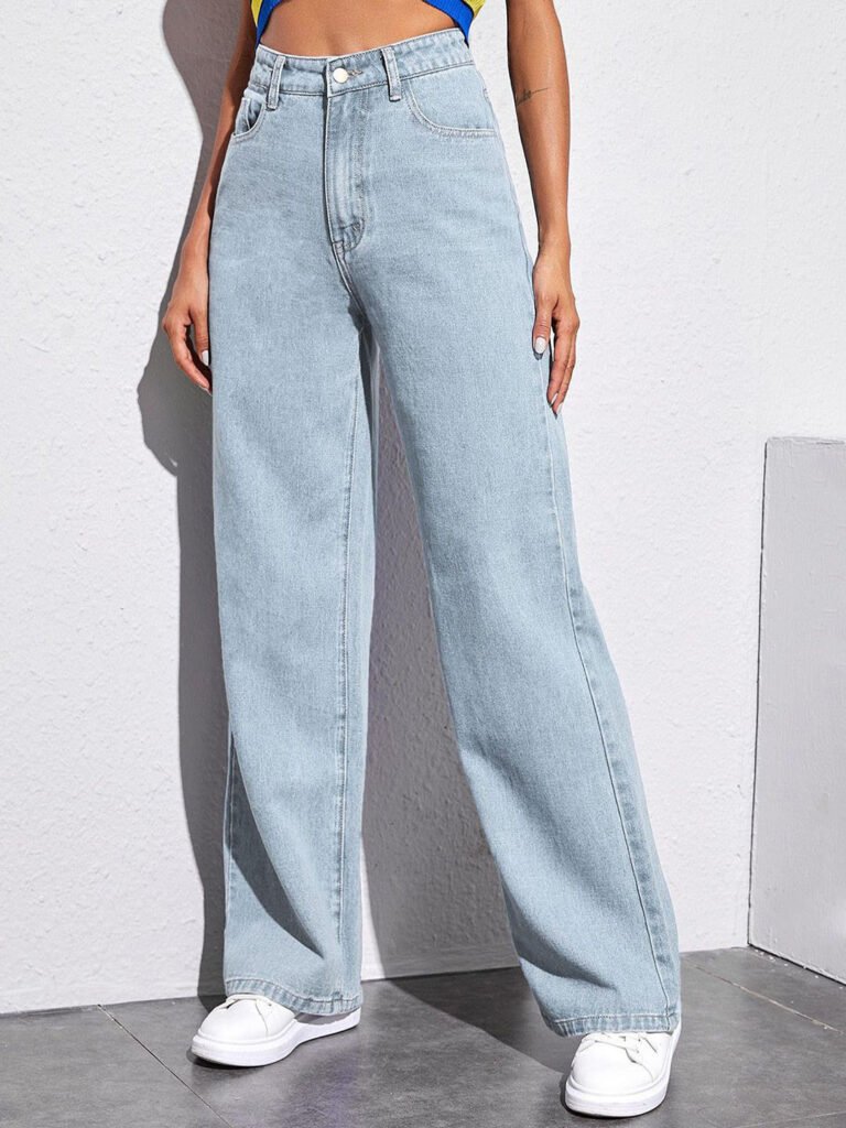 Blue Women Jean Straight Fit High-Rise Stretchable Jeans view 3